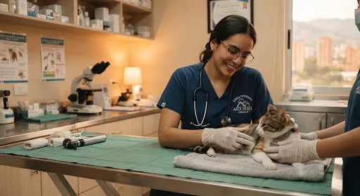 Cuidado y recuperación de gatos rescatados
