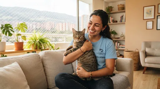 Cuidado y recuperación de gatos rescatados